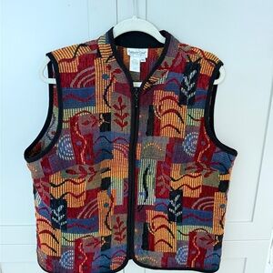 Colorful Patchwork Vest Size XL
